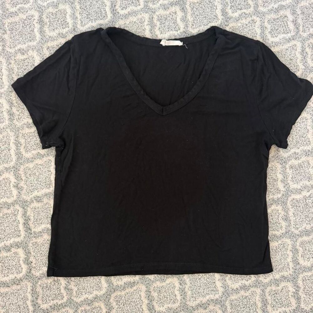 Brandy-melville Women's Black Crop-top